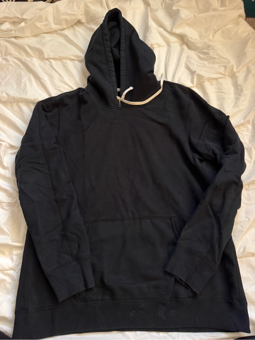 Reigning Champ Black Crewneck with Signature Patch